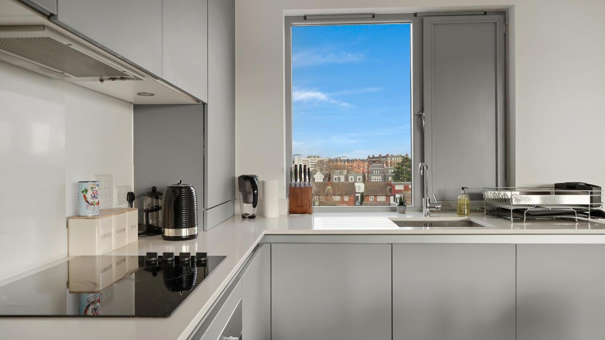 Modern And Spacious Penthouse Apartment In Putney With Free Parking 런던 외부 사진